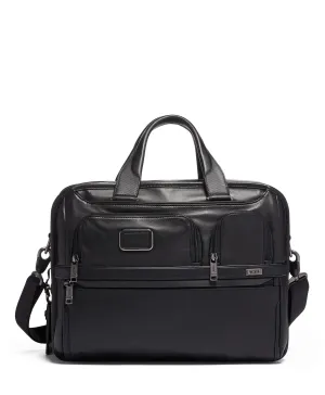 Expandable Organizer Laptop Brief Leather