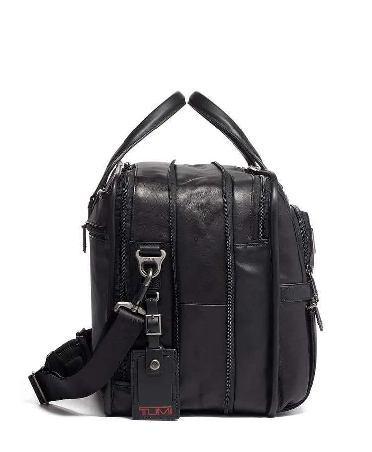 Expandable Organizer Laptop Brief Leather