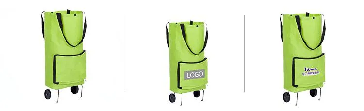 Foldable Shopping Trolley Bag With Wheels