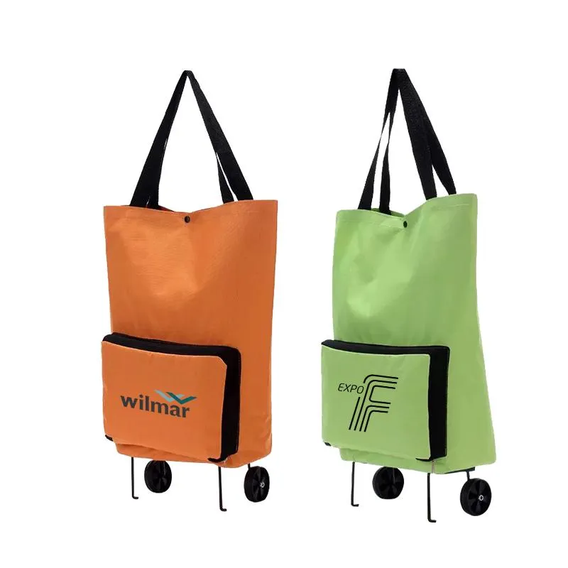 Foldable Shopping Trolley Bag With Wheels