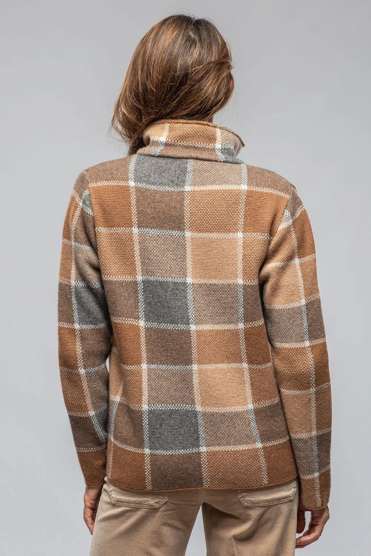 Fulvia Cashmere Plaid Shirt In Brown