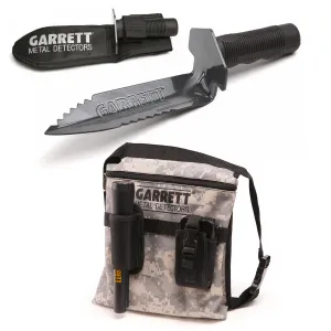 Garrett Edge Digger w/ Sheath &amp; Camo Finds Pouch Combo