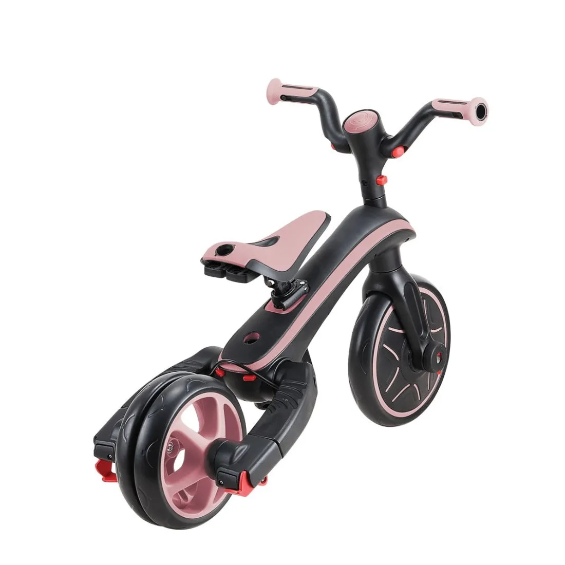 Globber Explorer Trike Foldable 4-in-1  Baby Trike & Kids Balance Bike - Pastel Pink