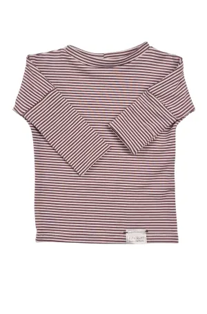 Grow With Me Shirt | Rose Brown Stripes