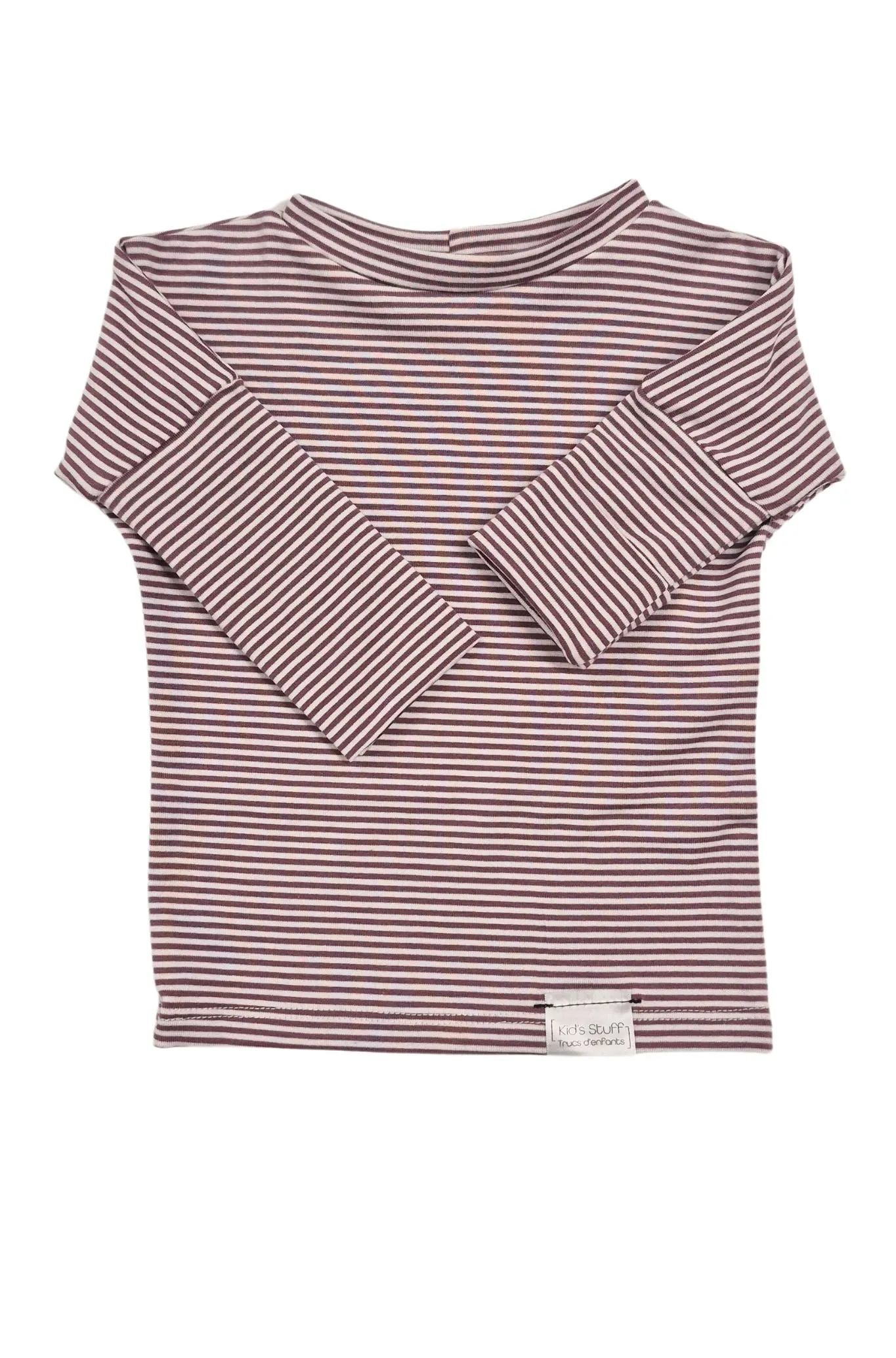 Grow With Me Shirt | Rose Brown Stripes