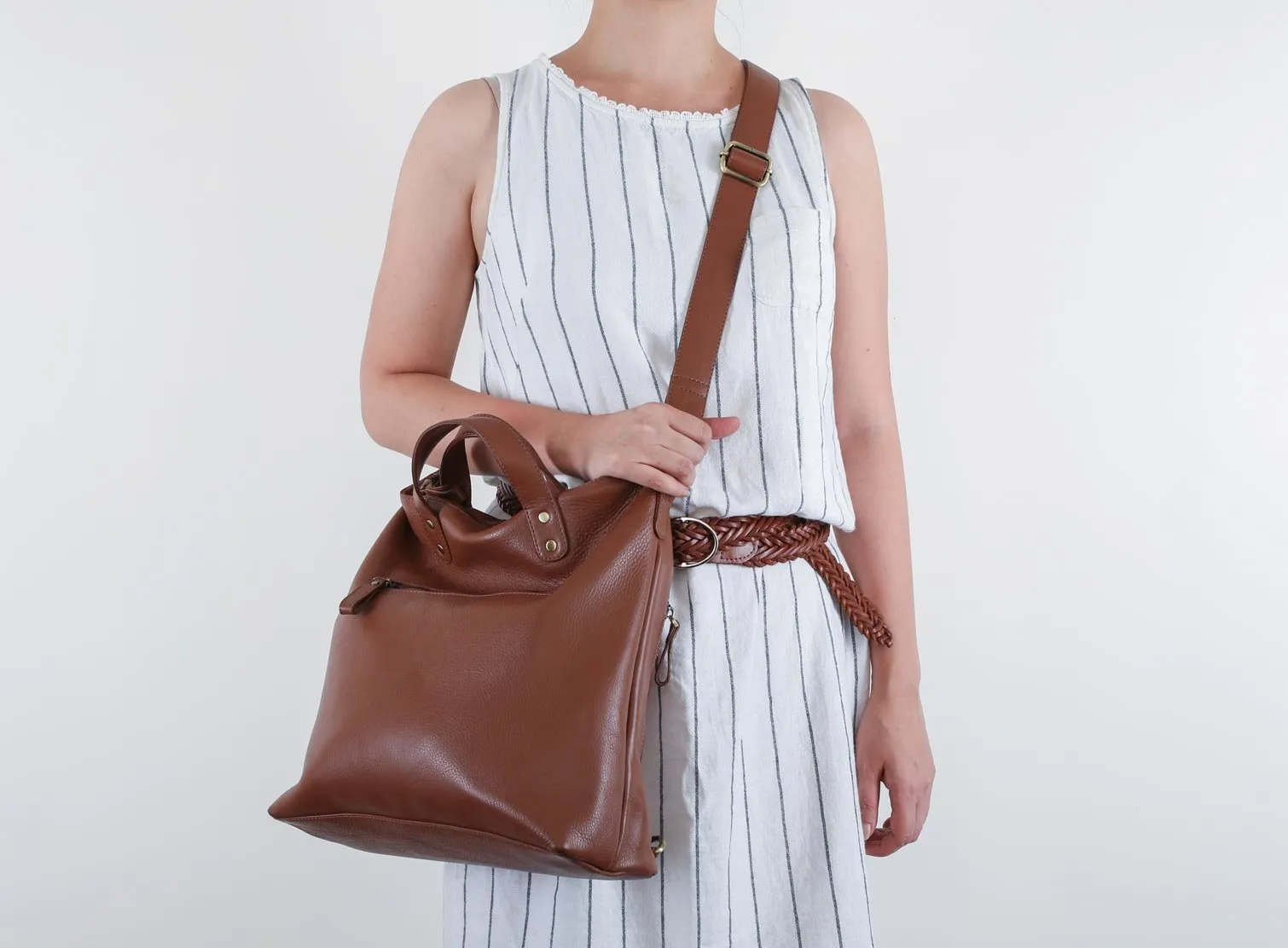Hana Satchel in Dark Brown