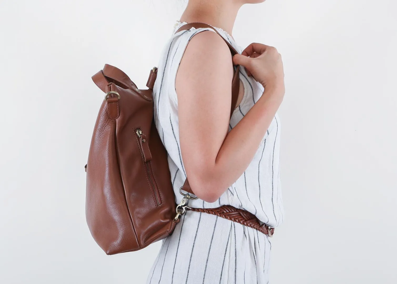 Hana Satchel in Dark Brown