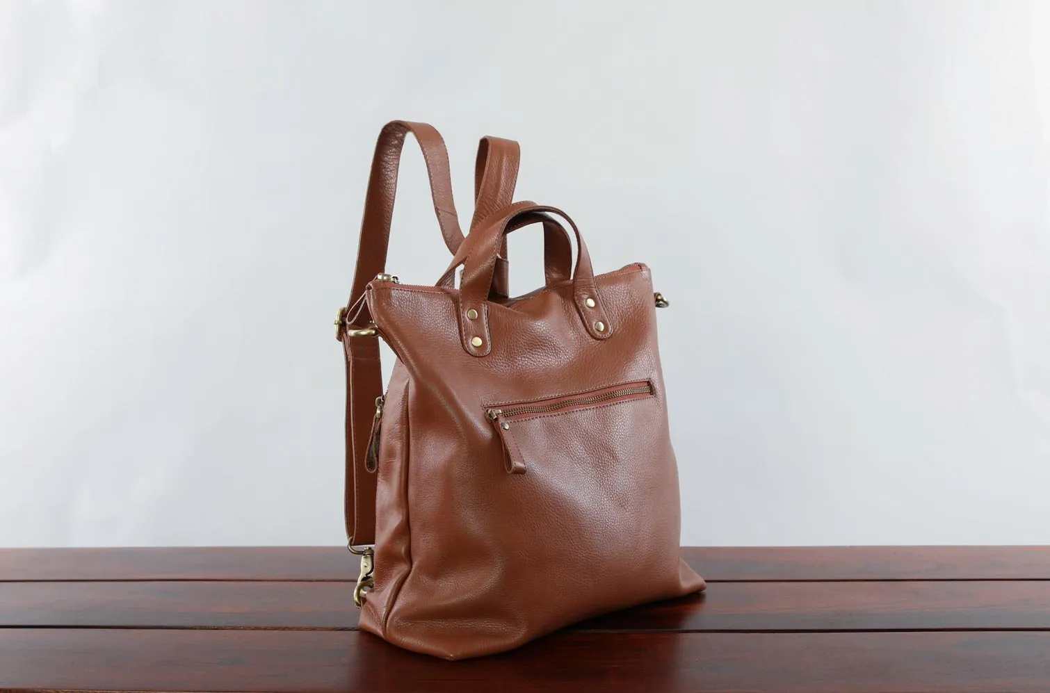 Hana Satchel in Dark Brown