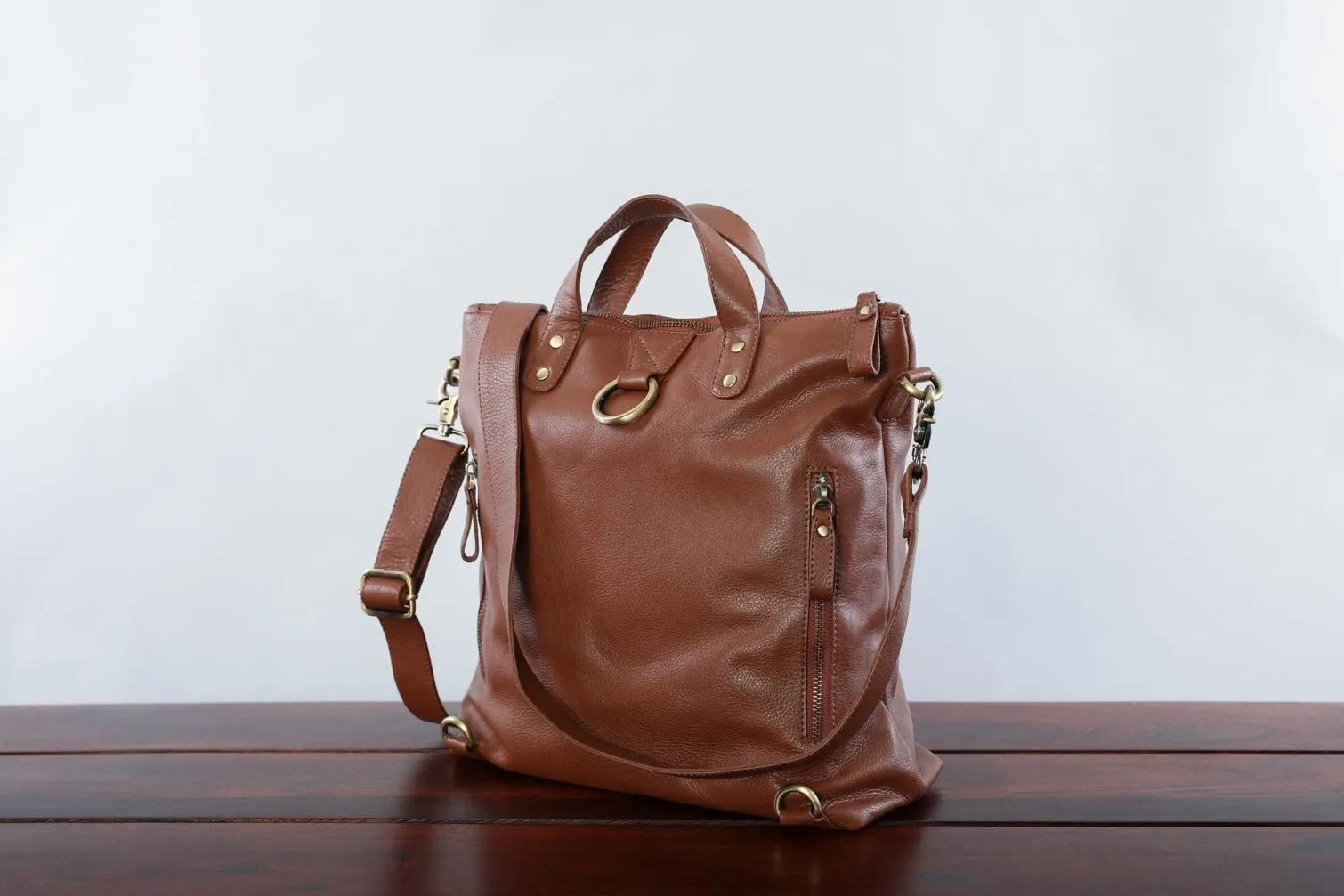 Hana Satchel in Dark Brown