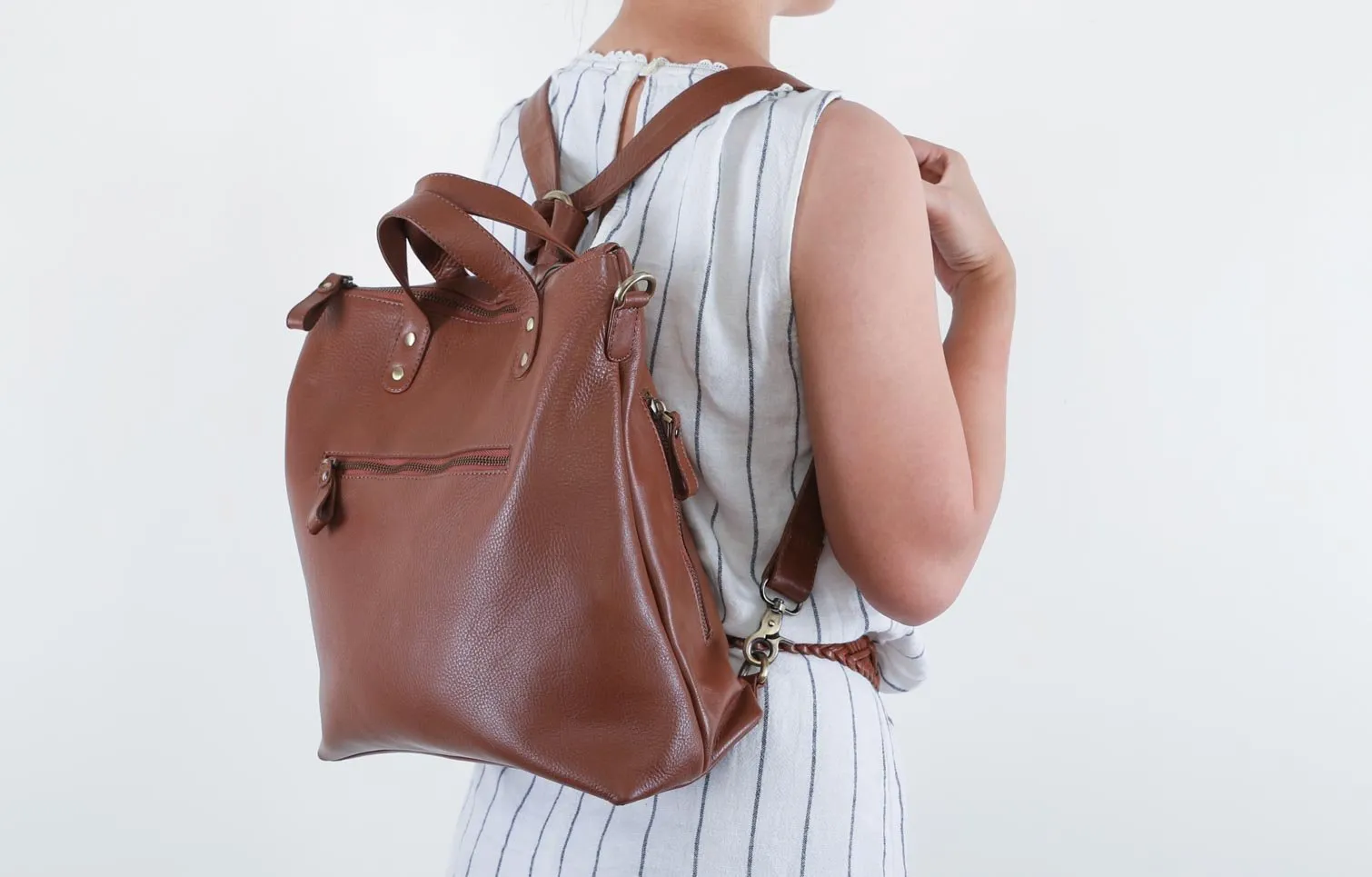 Hana Satchel in Dark Brown
