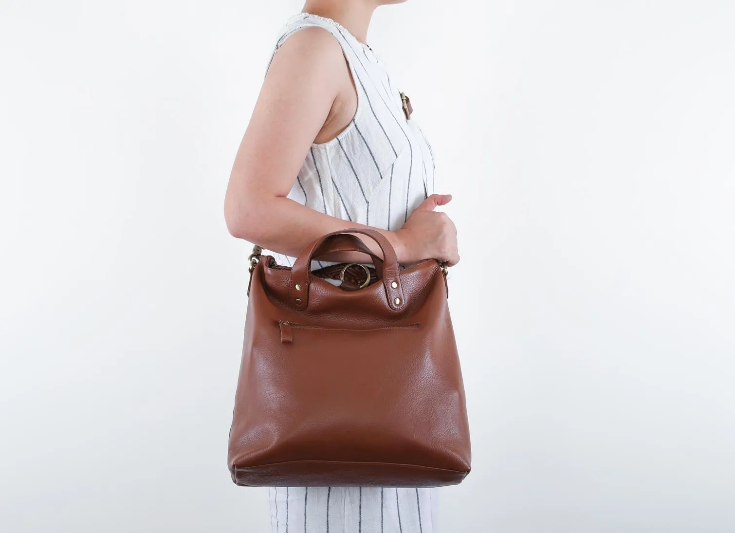 Hana Satchel in Dark Brown
