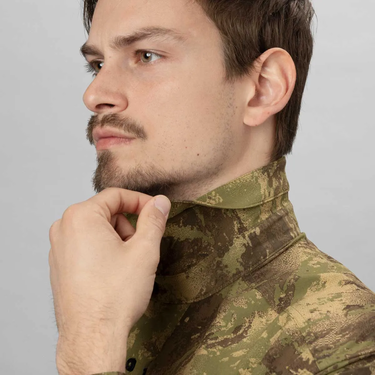 HARKILA Deer Stalker Camo Long Sleeve Shirt - Mens - AXIS MSP  Forest Green