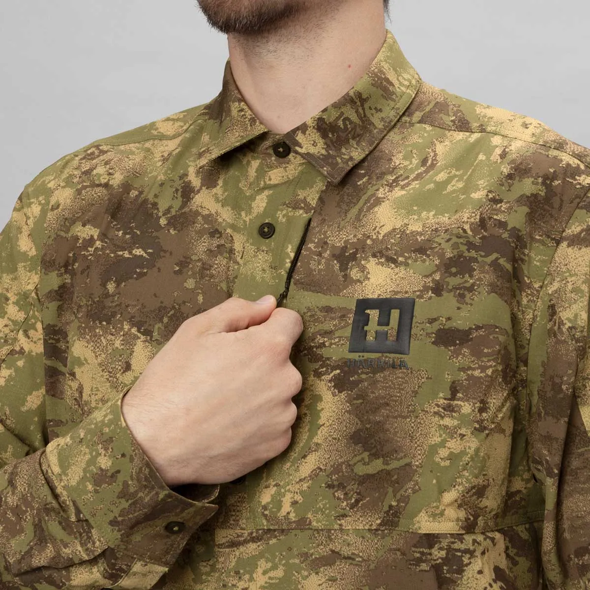 HARKILA Deer Stalker Camo Long Sleeve Shirt - Mens - AXIS MSP  Forest Green