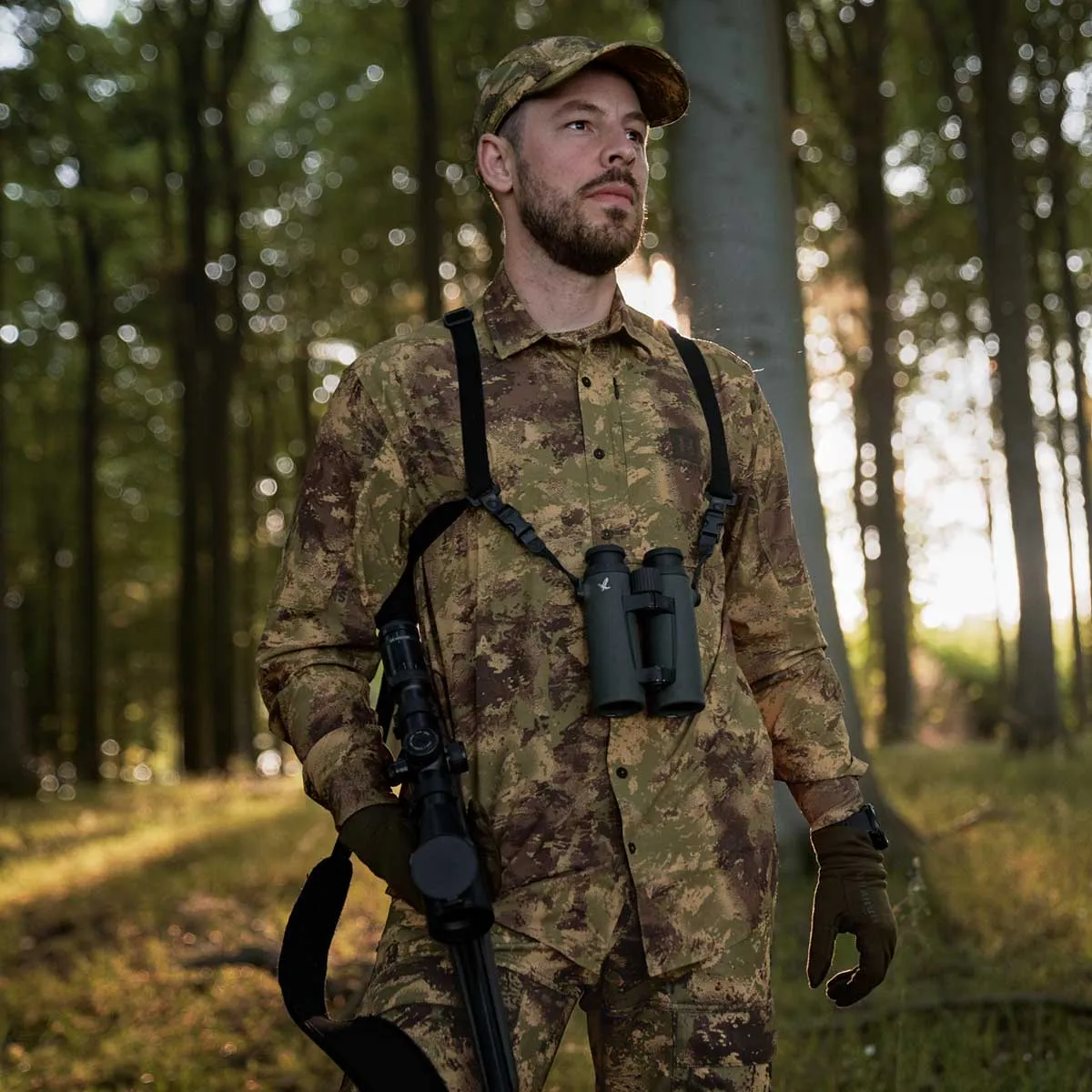 HARKILA Deer Stalker Camo Long Sleeve Shirt - Mens - AXIS MSP  Forest Green