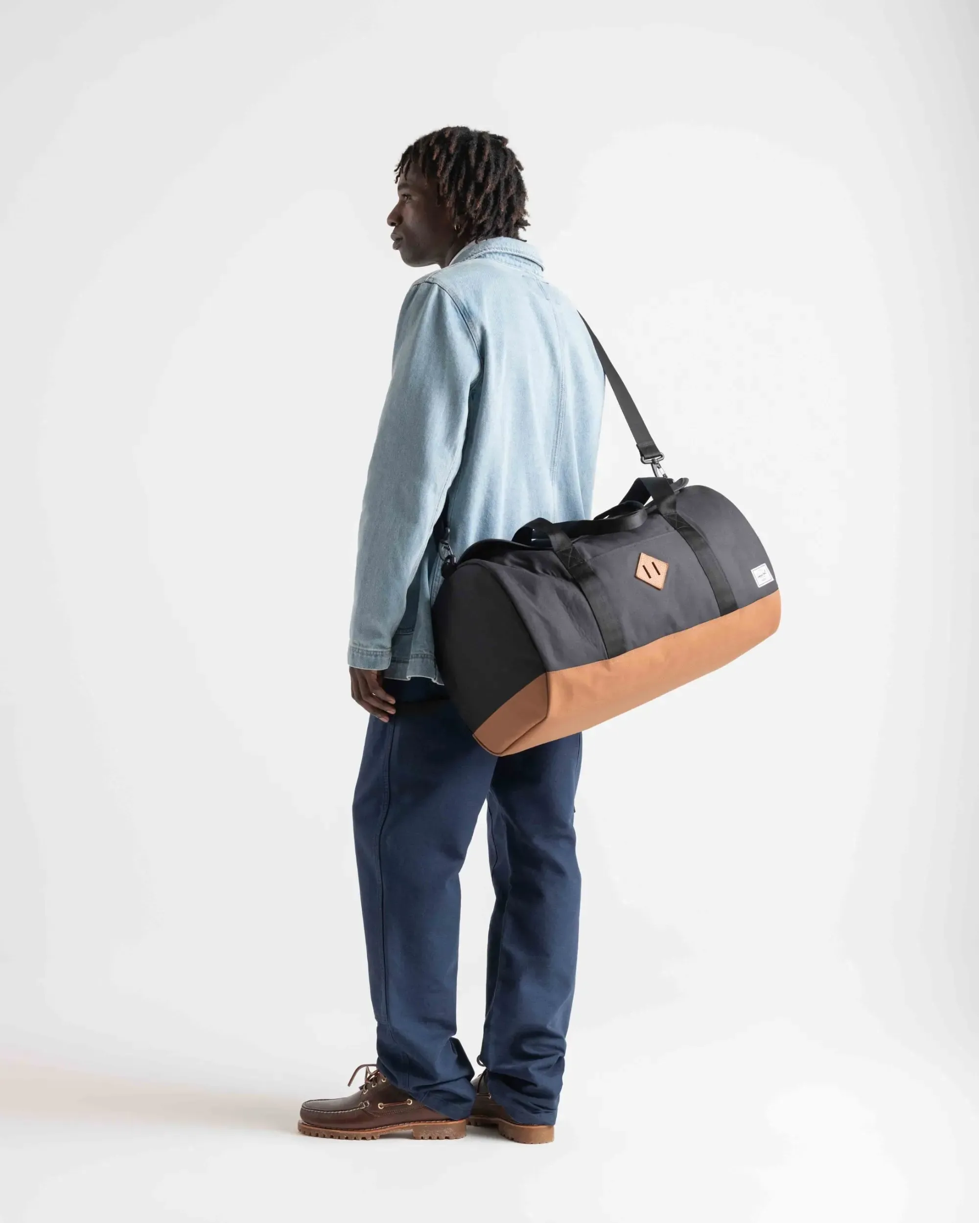 Herschel Heritage™ Duffle - 40L - Black/Saddle Brown