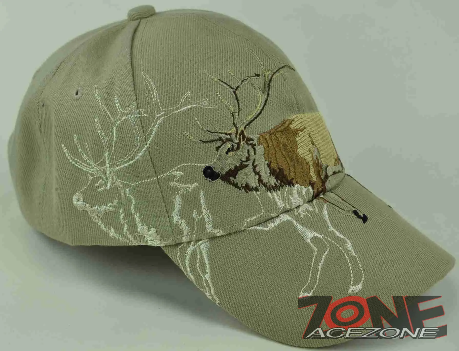 HUNTER HUNT BIG ELK OUTDOOR SPORTS CAP HAT TAN