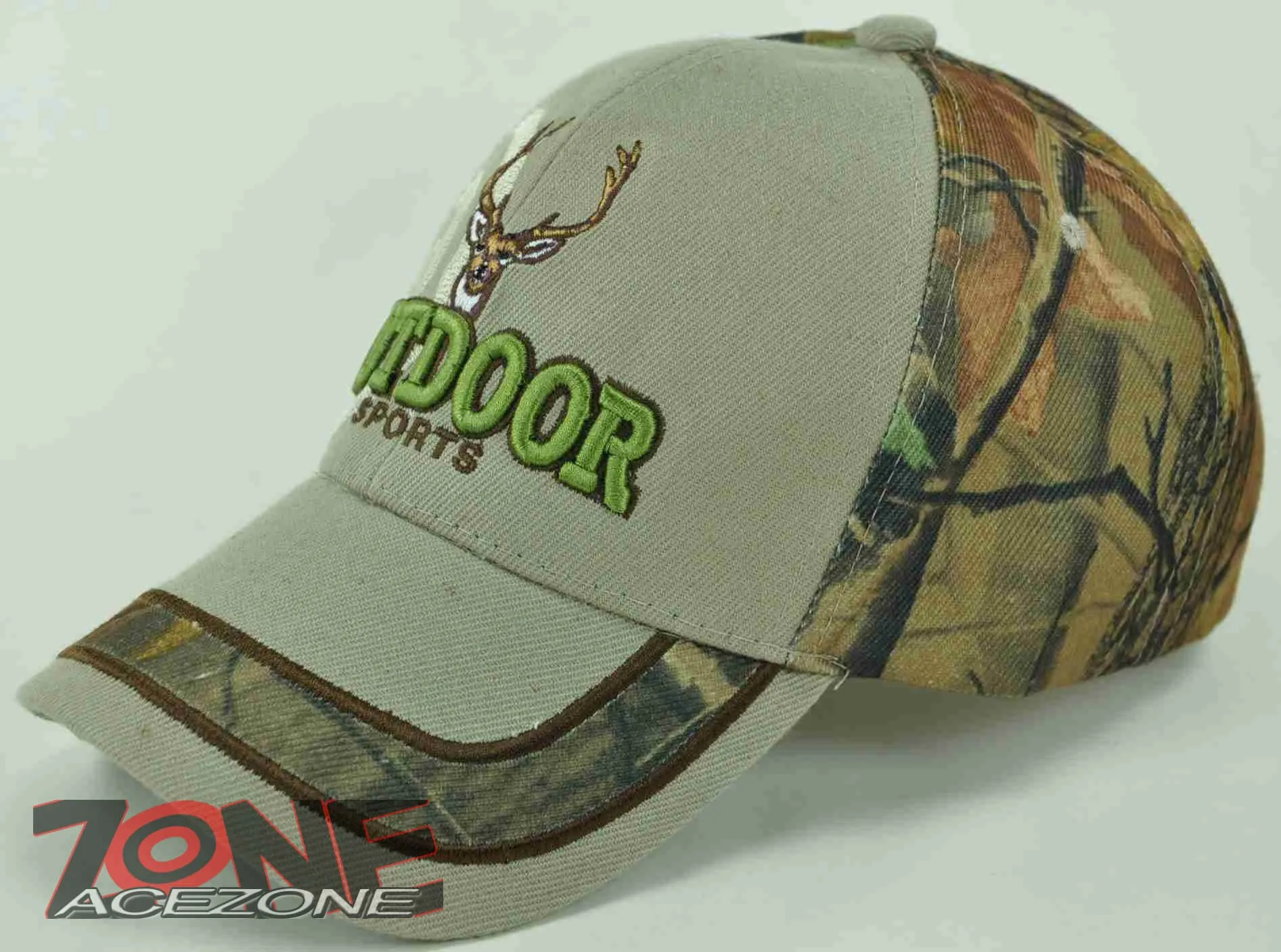 HUNTER HUNT DEER BUCK OUTDOOR SPORTS CAP HAT TAN CAMO
