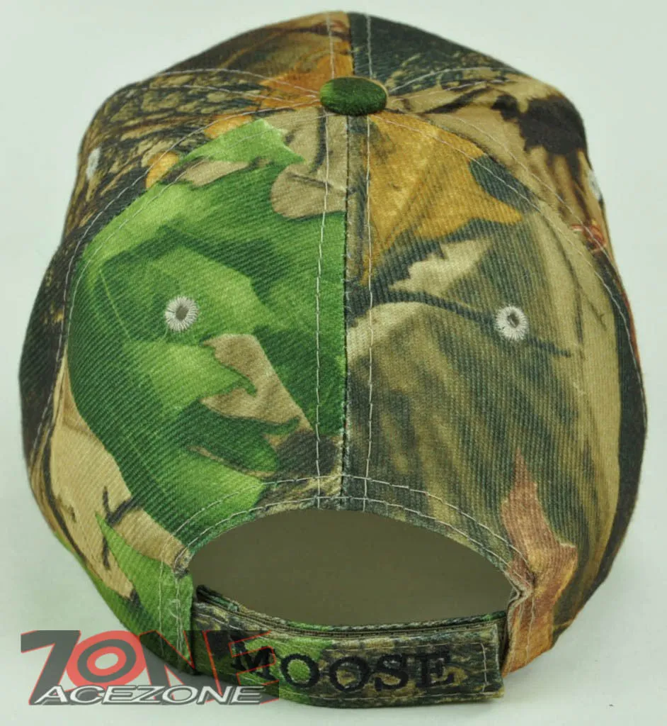 HUNTER MOOSE OUTDOOR SPORTS FLAME CAP HAT CAMO