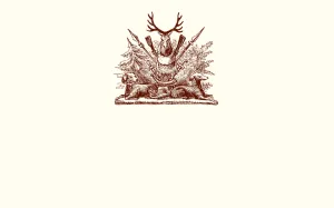 Hunting Crest Place Card