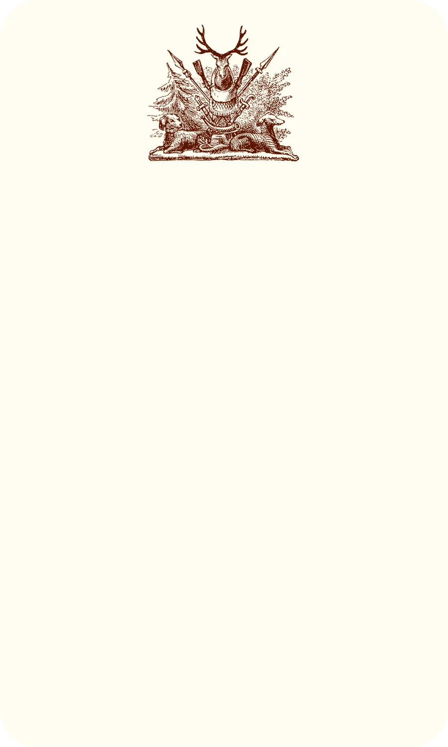 Hunting Crest Thinking Card