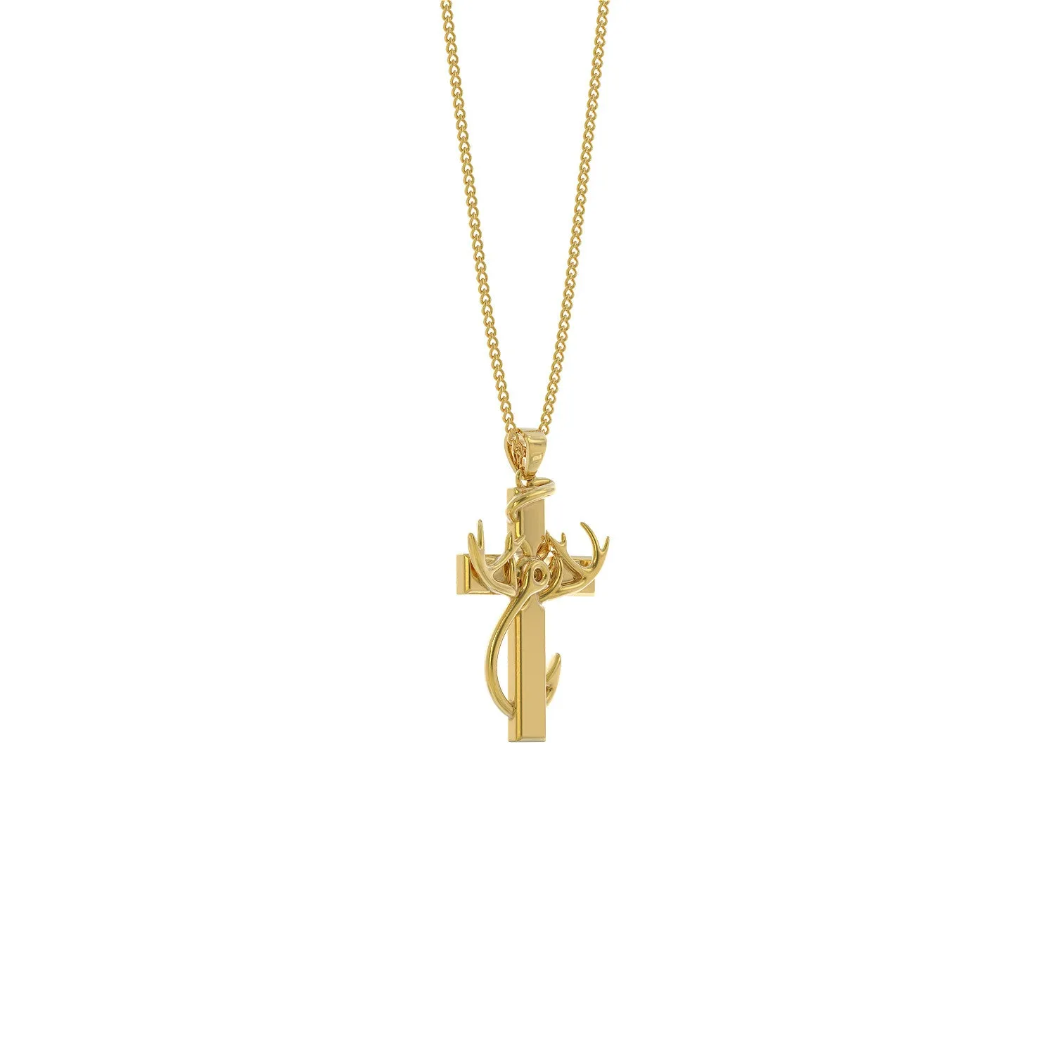 Hunting, Faith & Fishing Pendant Necklace