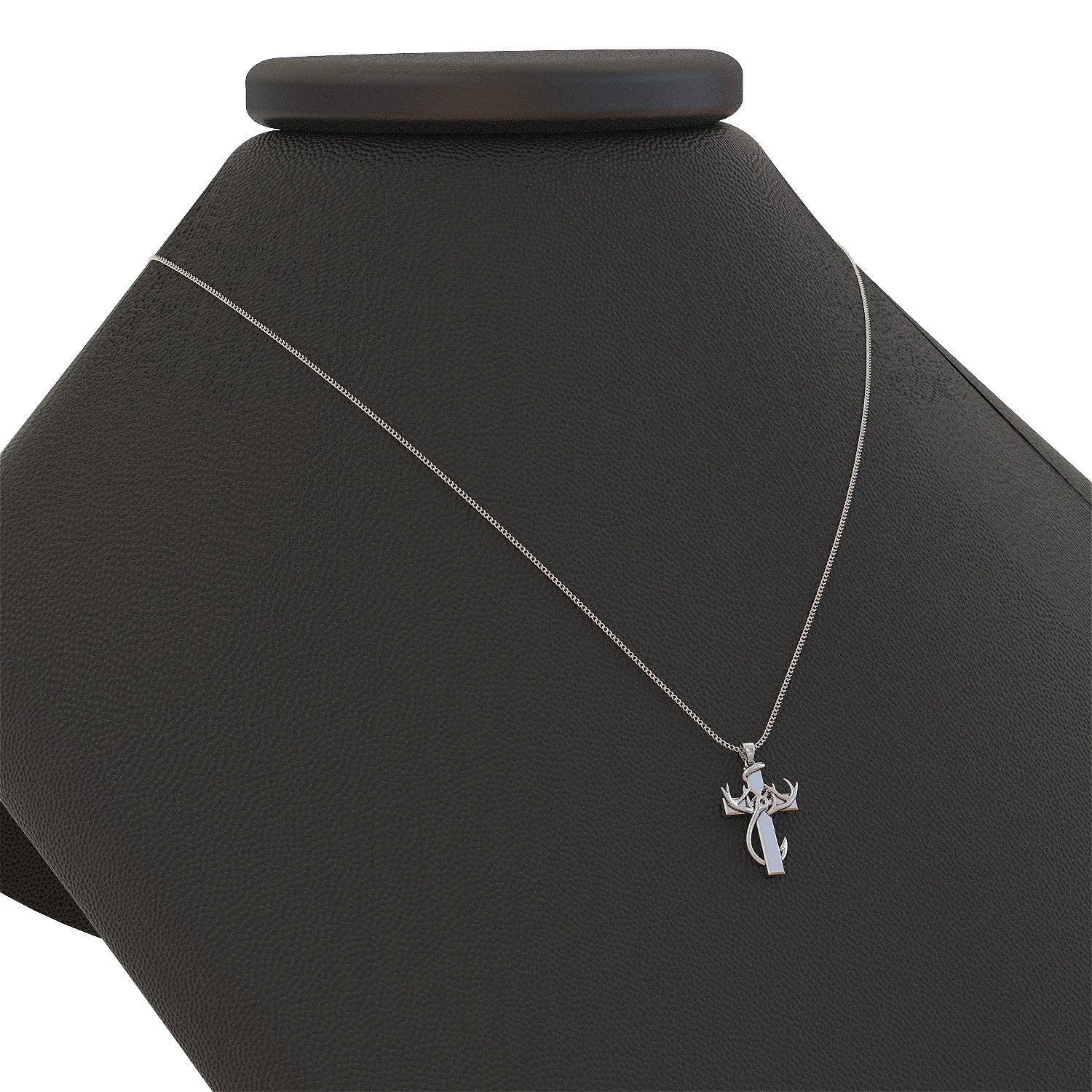 Hunting, Faith & Fishing Pendant Necklace