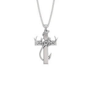 Hunting, Faith & Fishing Pendant Necklace