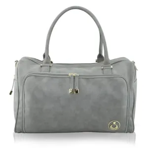 Isoki Double  Zip Satchel Stone Grey