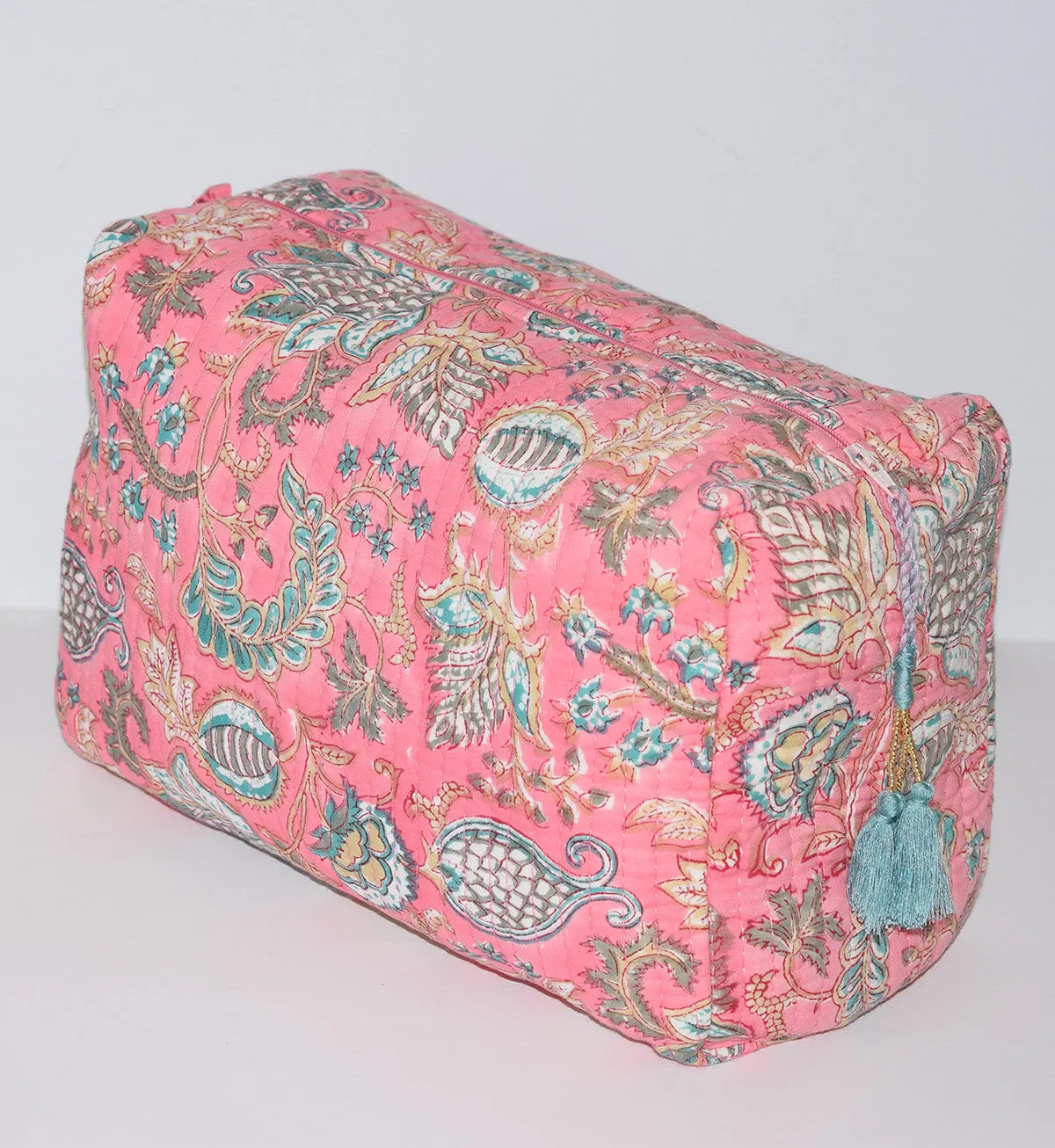 Jumbo Waterproof Toiletry Bag | Pink Garden