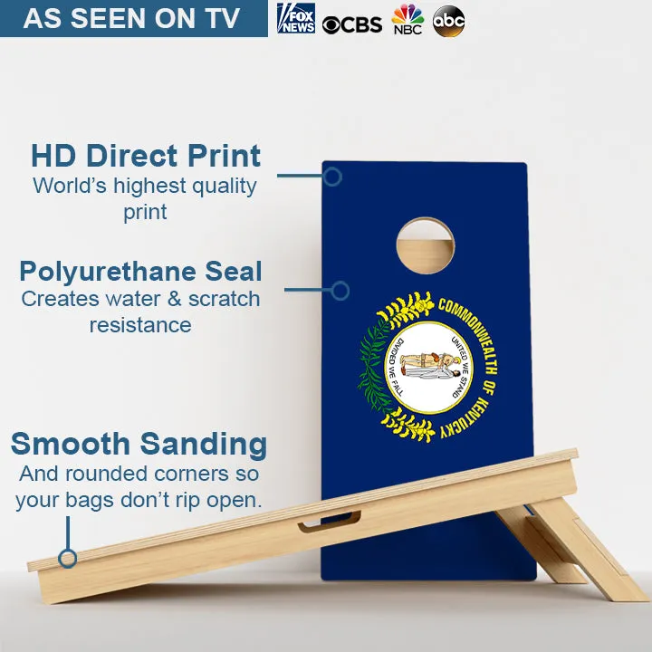 Kentucky Flag Professional Cornhole Boards
