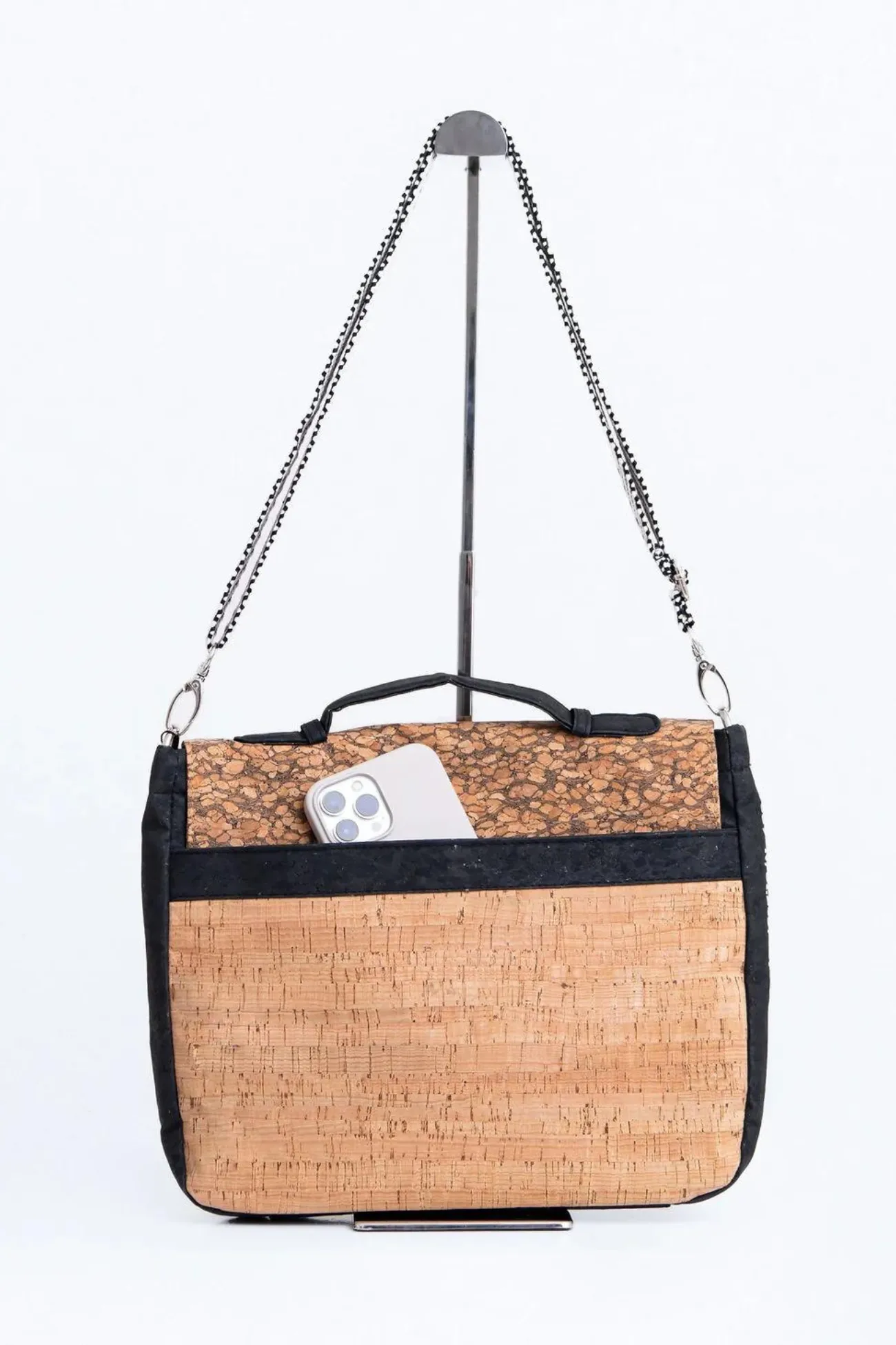 KORK Crescent Cork Messenger - Black
