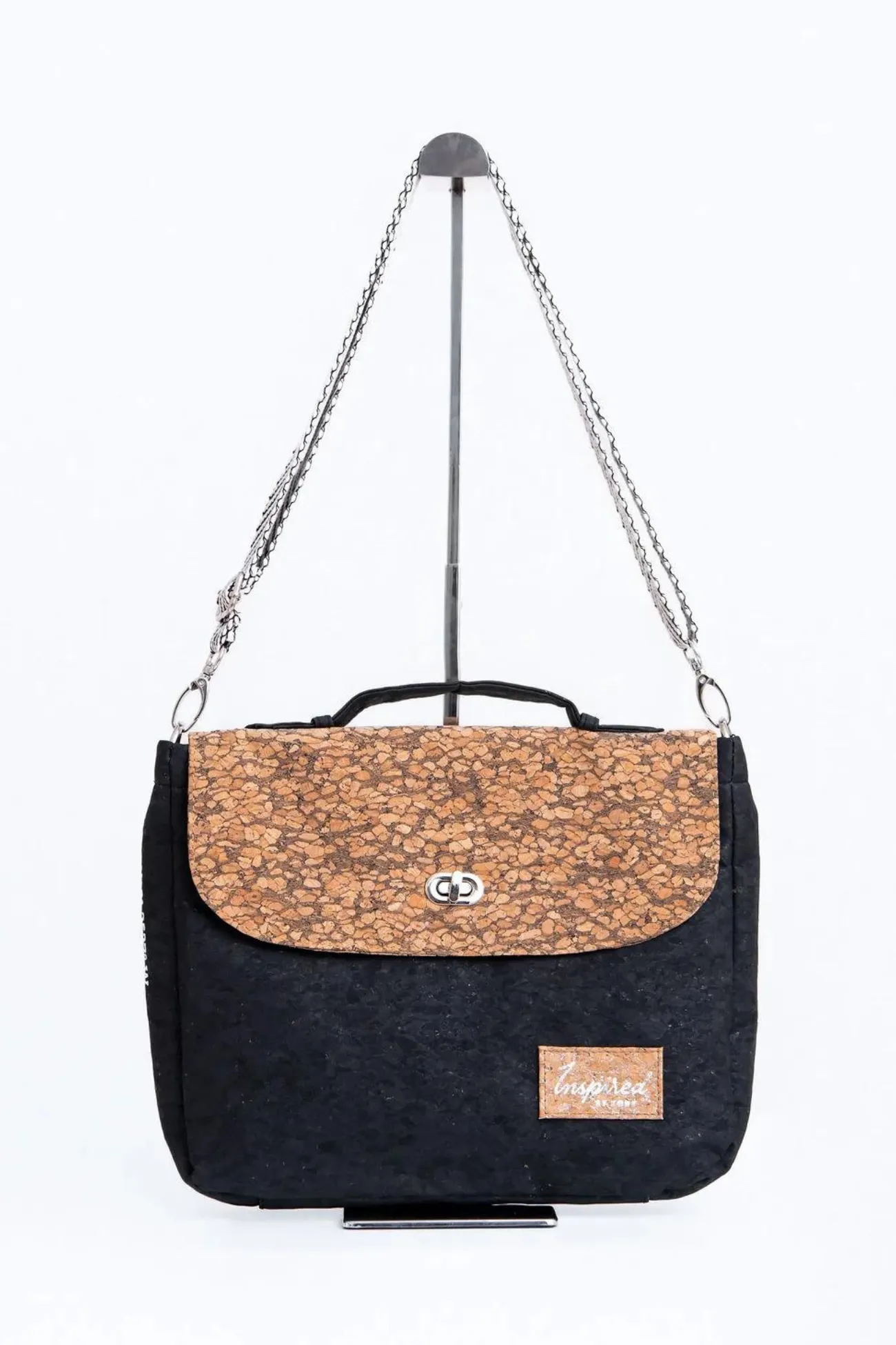 KORK Crescent Cork Messenger - Black