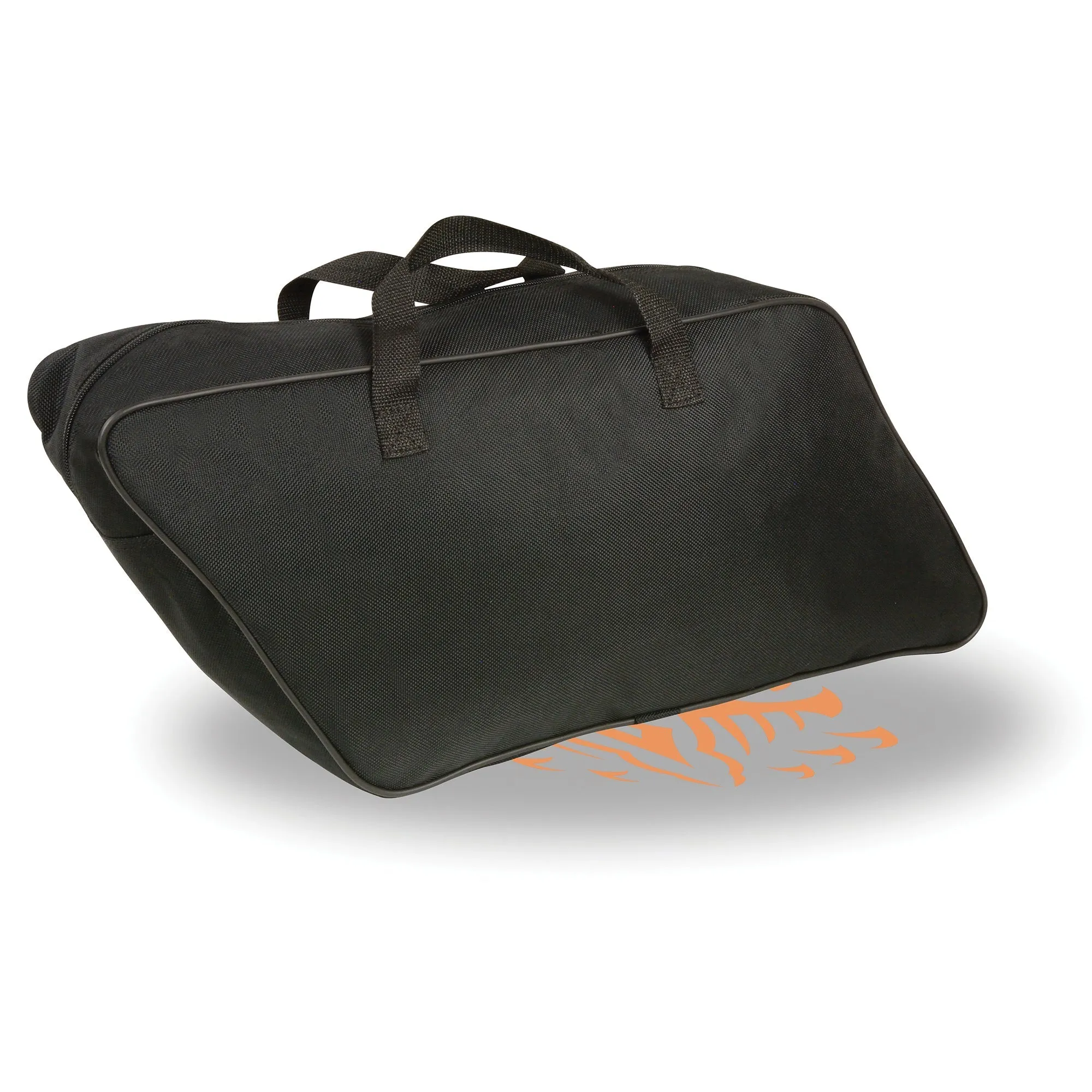 Large Textile Slant Saddle Bag Liner w/ Carry Handle (19x11x6)