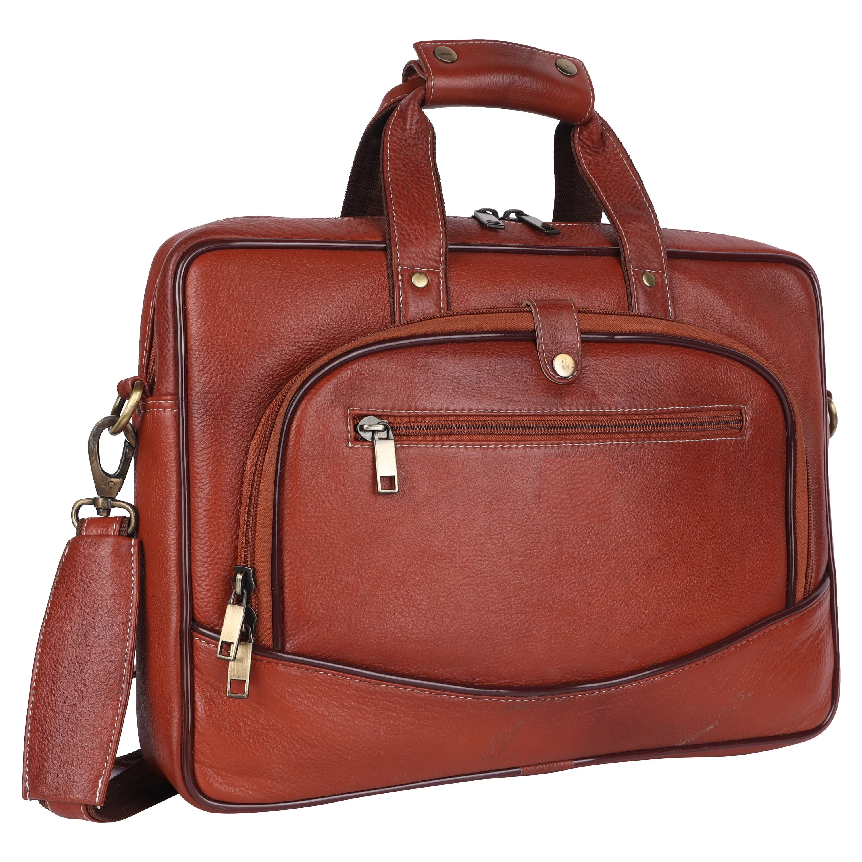 Leather Bombay Brown Shoulder Sling  Bag