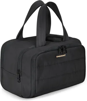 Lightweight Wide-open Travel Toiletry Bag for Women with Handle