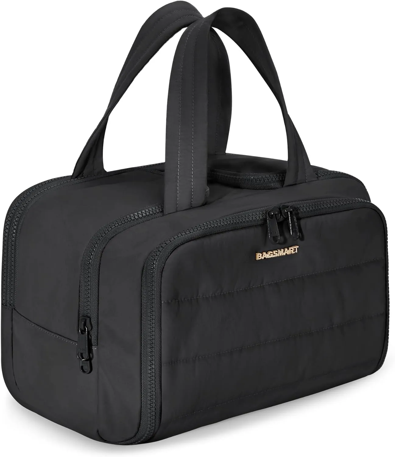 Lightweight Wide-open Travel Toiletry Bag for Women with Handle