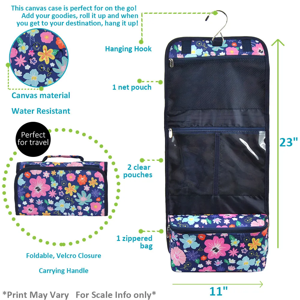 Lilac Floral NGIL Traveling Toiletry Bag