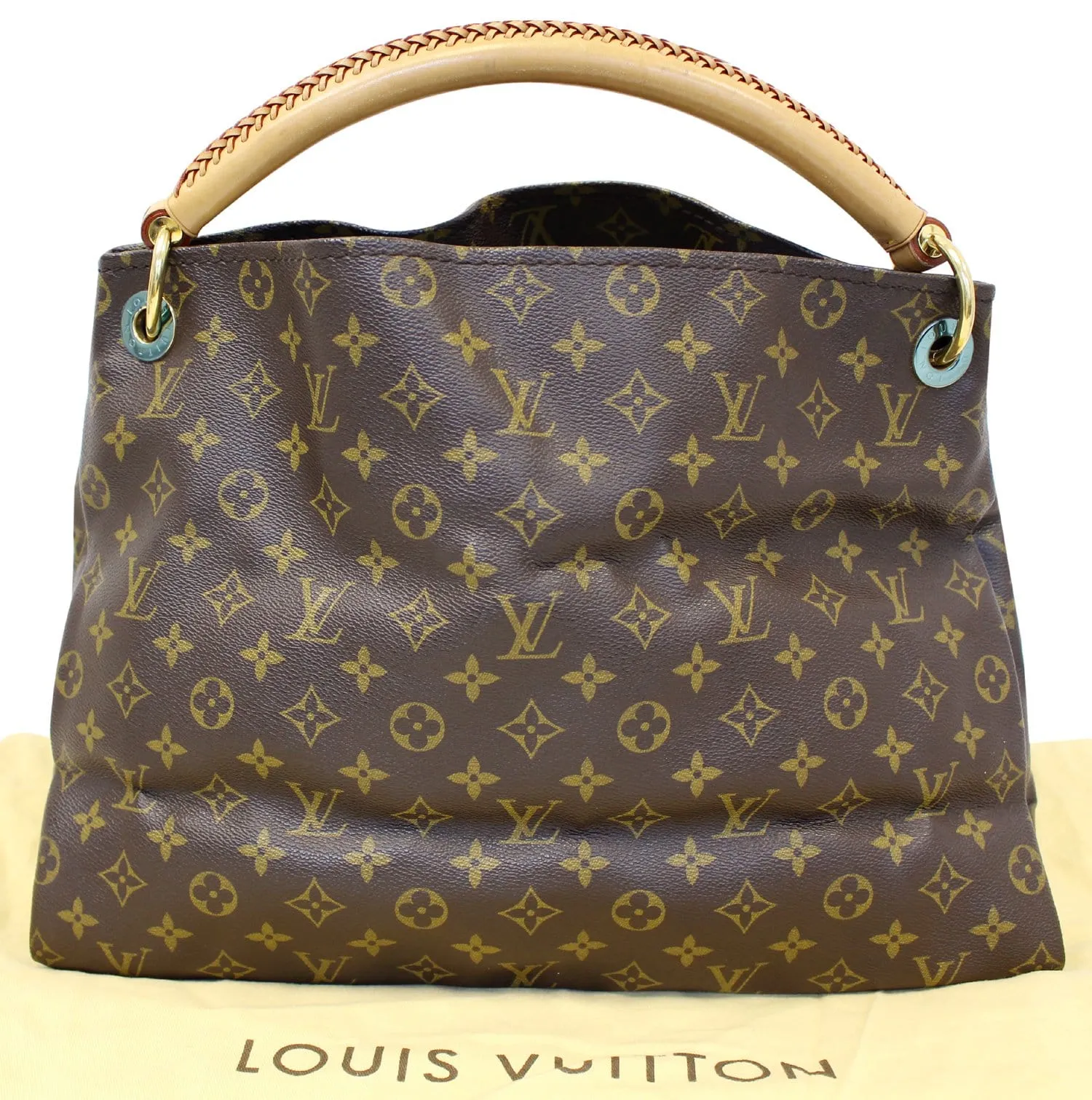 LOUIS VUITTON Artsy MM Monogram Canvas Hobo Brown Shoulder Bag