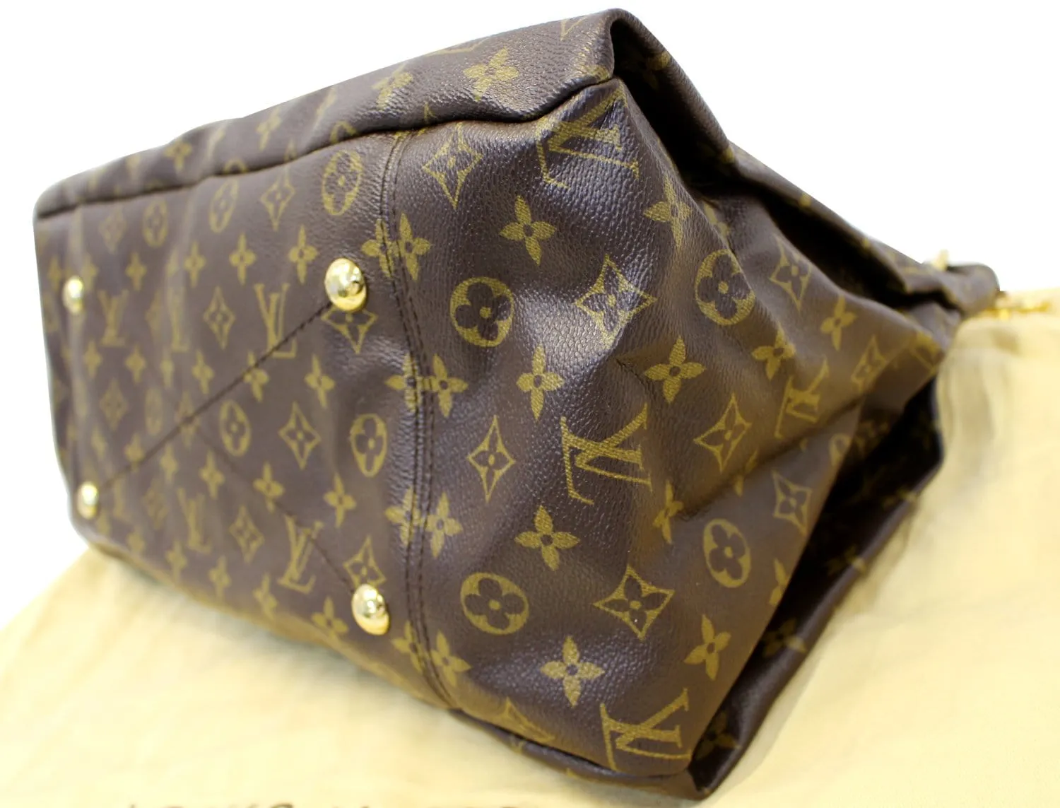 LOUIS VUITTON Artsy MM Monogram Canvas Hobo Brown Shoulder Bag