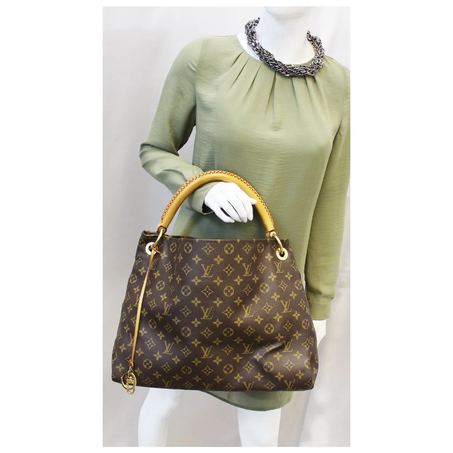 LOUIS VUITTON Artsy MM Monogram Canvas Hobo Shoulder Bag