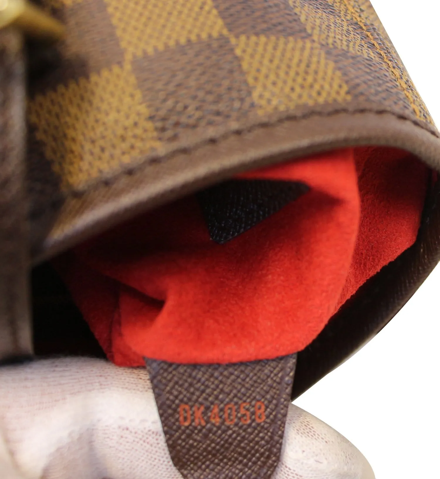 LOUIS VUITTON Damier Ebene Brown Marais Bucket Shoulder Bag
