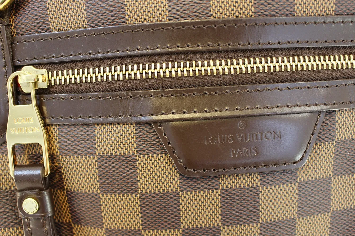 LOUIS VUITTON Evora MM Damier Ebene Tote Shoulder Bag