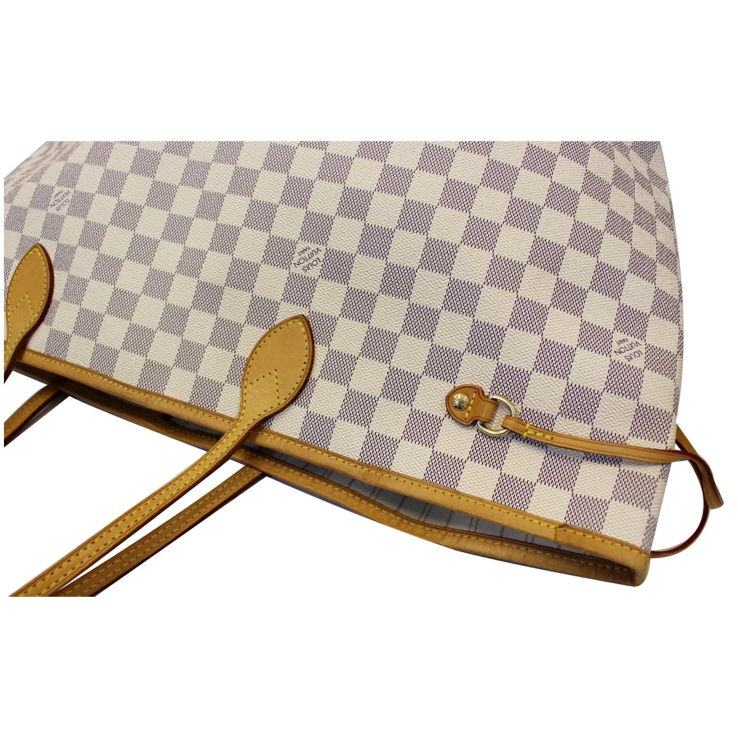 LOUIS VUITTON Neverfull GM Damier Azur Tote Shoulder Bag