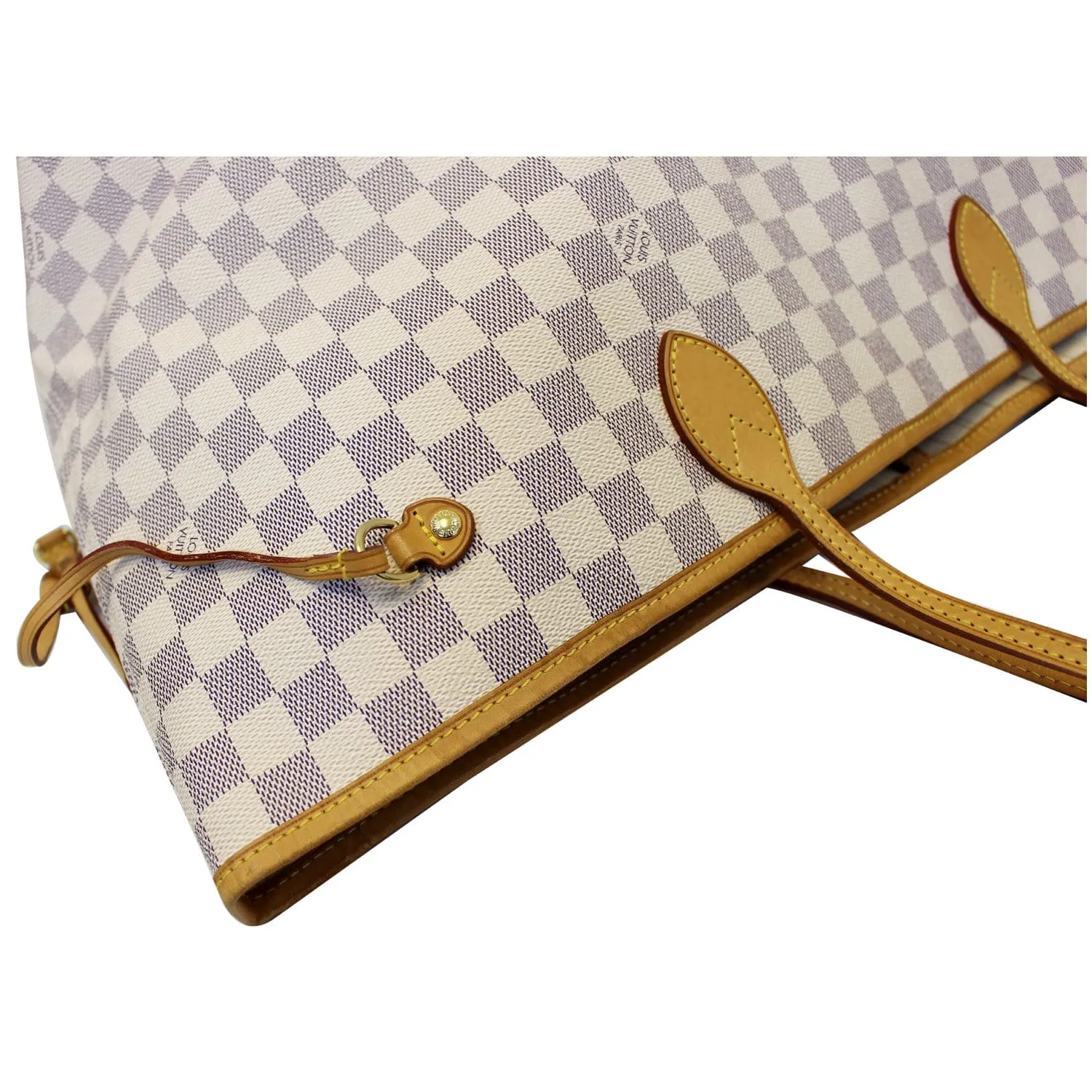 LOUIS VUITTON Neverfull GM Damier Azur Tote Shoulder Bag