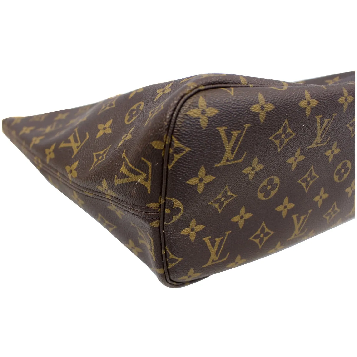 LOUIS VUITTON Neverfull MM Monogram Canvas Tote Bag Fuchsia
