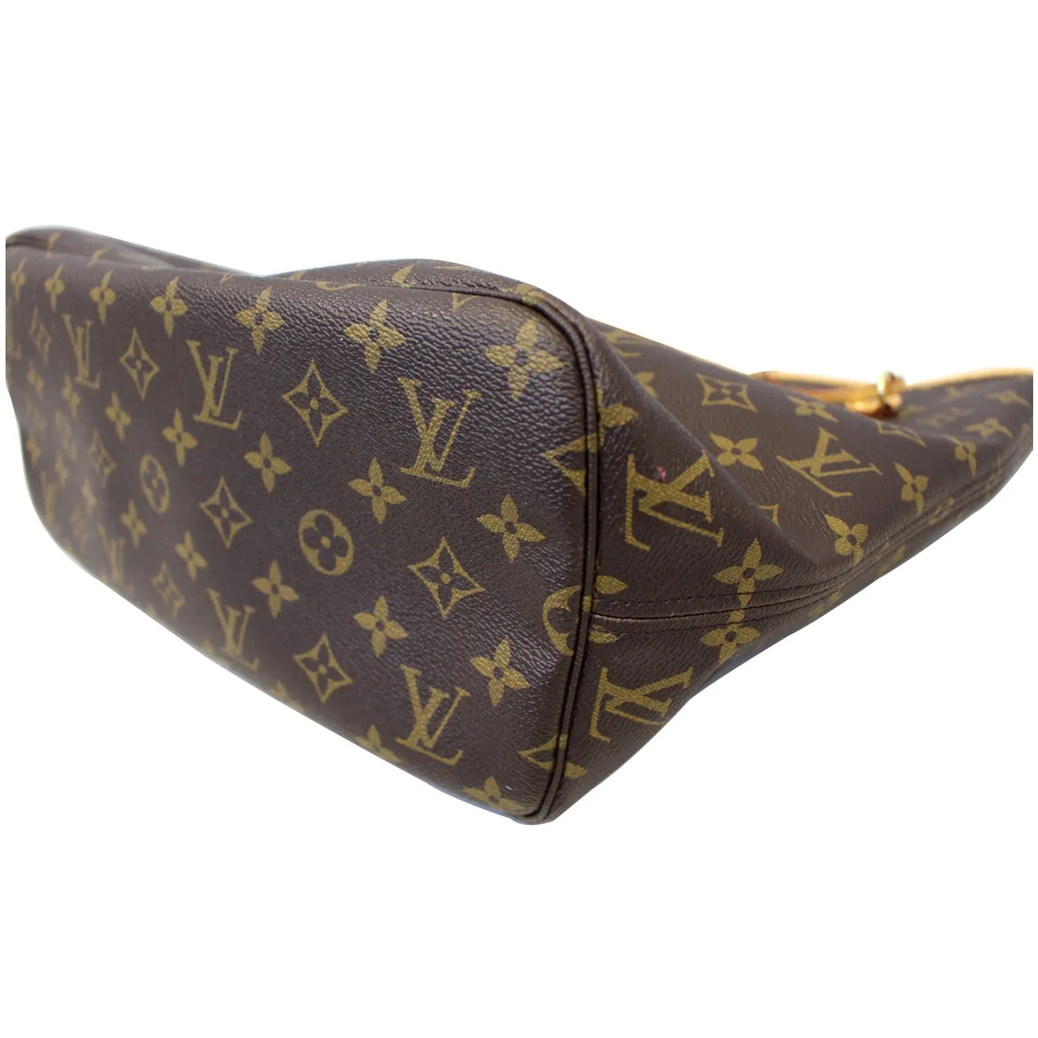 LOUIS VUITTON Neverfull MM Monogram Canvas Tote Bag Fuchsia
