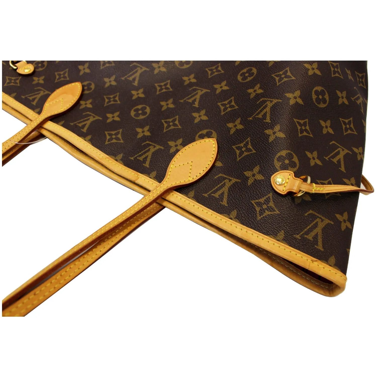 LOUIS VUITTON Neverfull MM Monogram Canvas Tote Bag Fuchsia