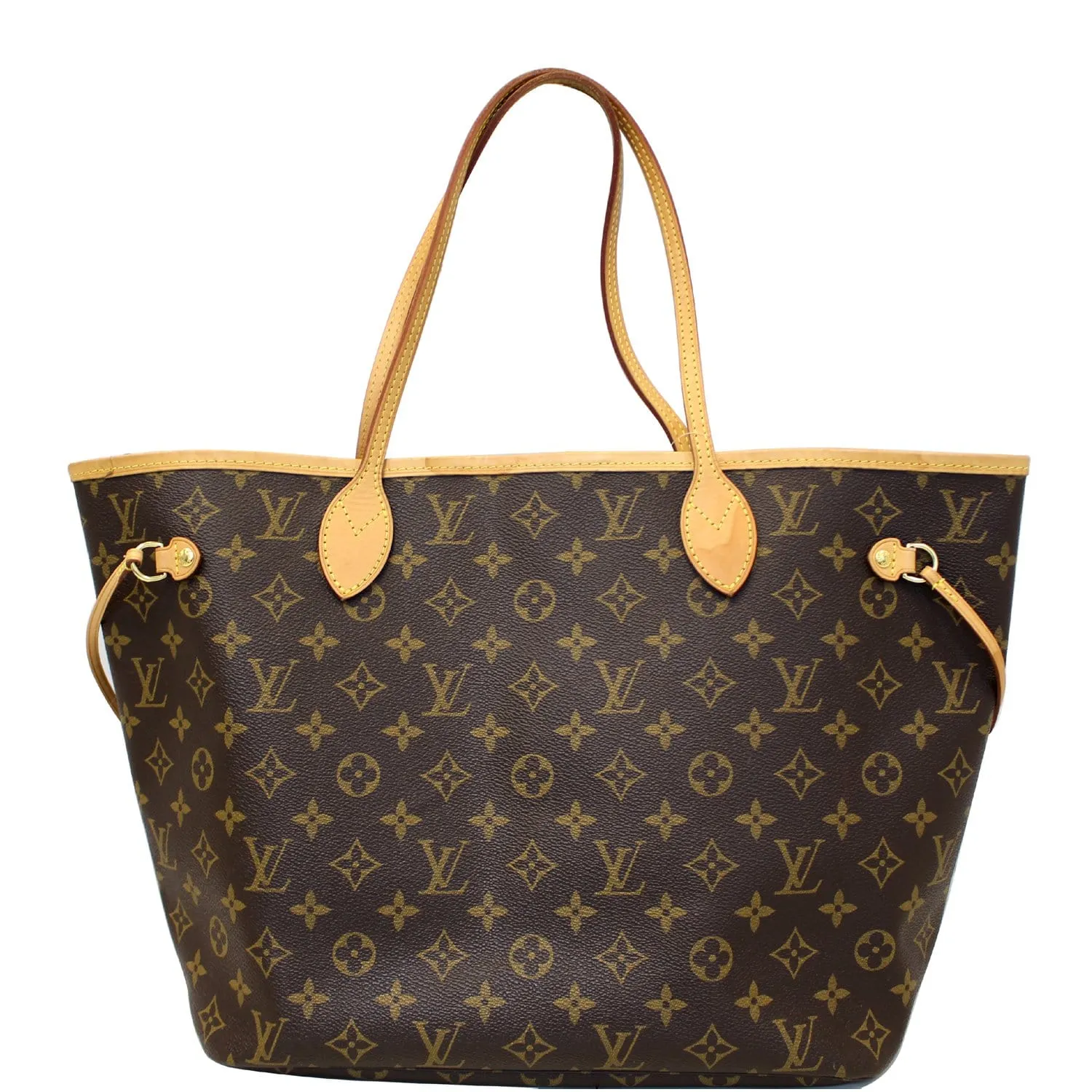 LOUIS VUITTON Neverfull MM Monogram Canvas Tote Bag Fuchsia
