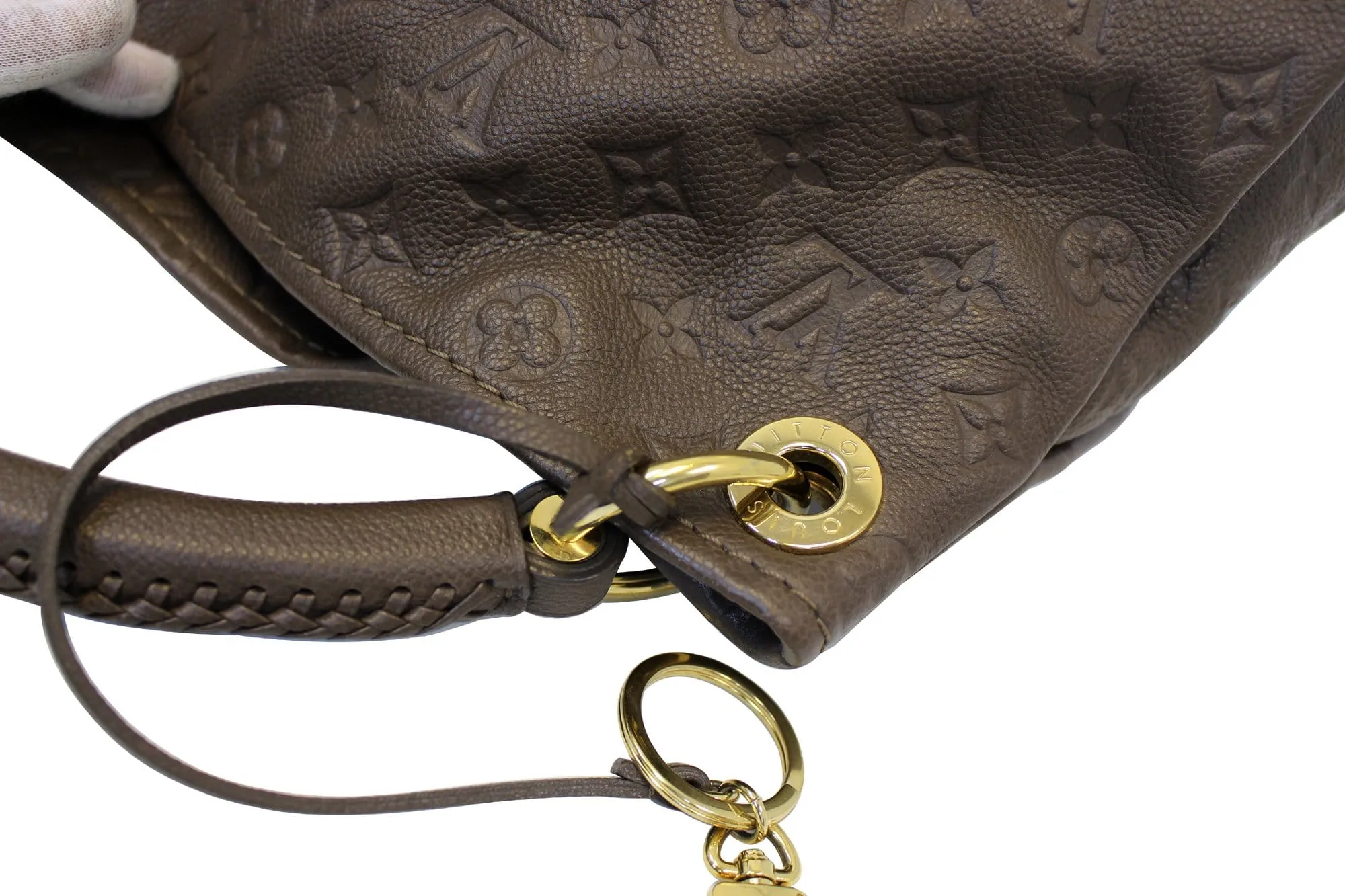 LOUIS VUITTON Terre Monogram Empreinte Leather Artsy MM Shoulder Bag