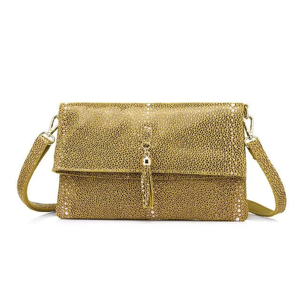 <bold>Crossbody / Shoulder Bag <br>Genuine-Leather